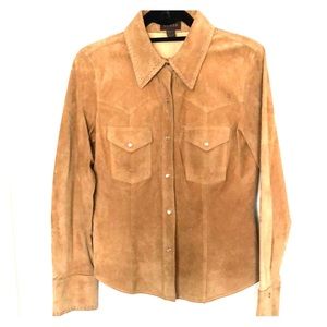 Authentic Suede Guess long sleeve Jacket
